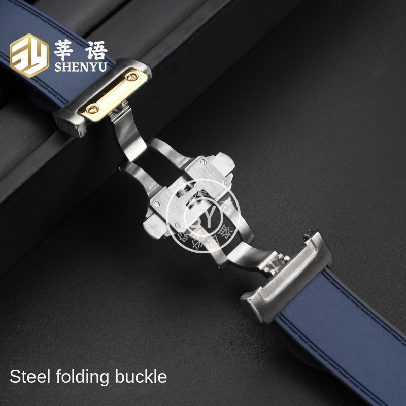 Shenyu Rubber Horlogeband Voor - Cartier Watch Santos recensie en prijs