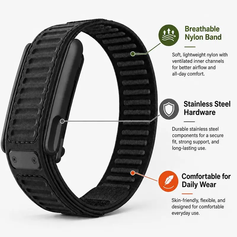 Nylon siliconen horlogeband vo - Sport Loop Velcro recensie en prijs