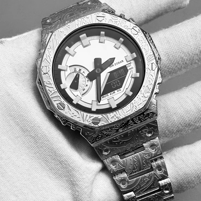 GA2100 Mod kit roestvrijstalen - Casio Watch G-Shock Ga-2100 recensie en prijs