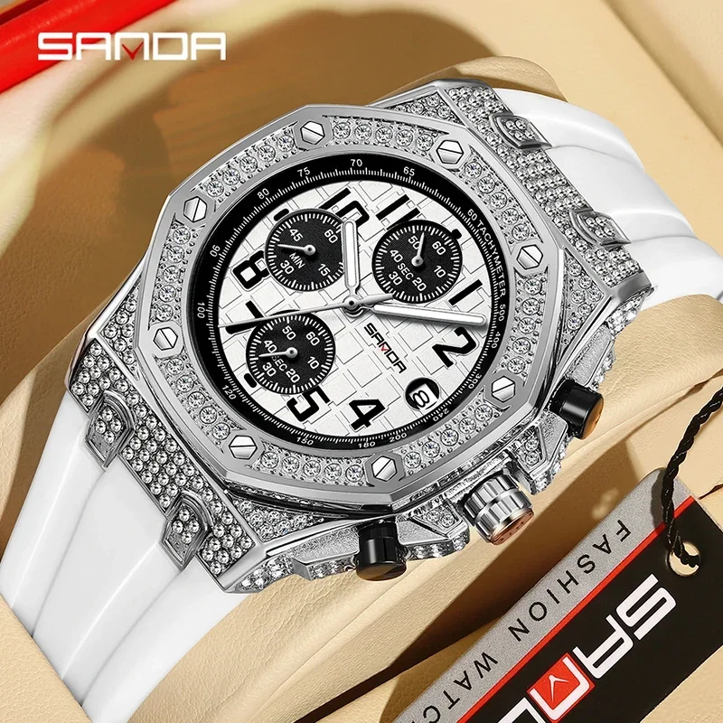 SANDA 7026 Heren quartzhorloge - Rubber Strap Diver recensie en prijs