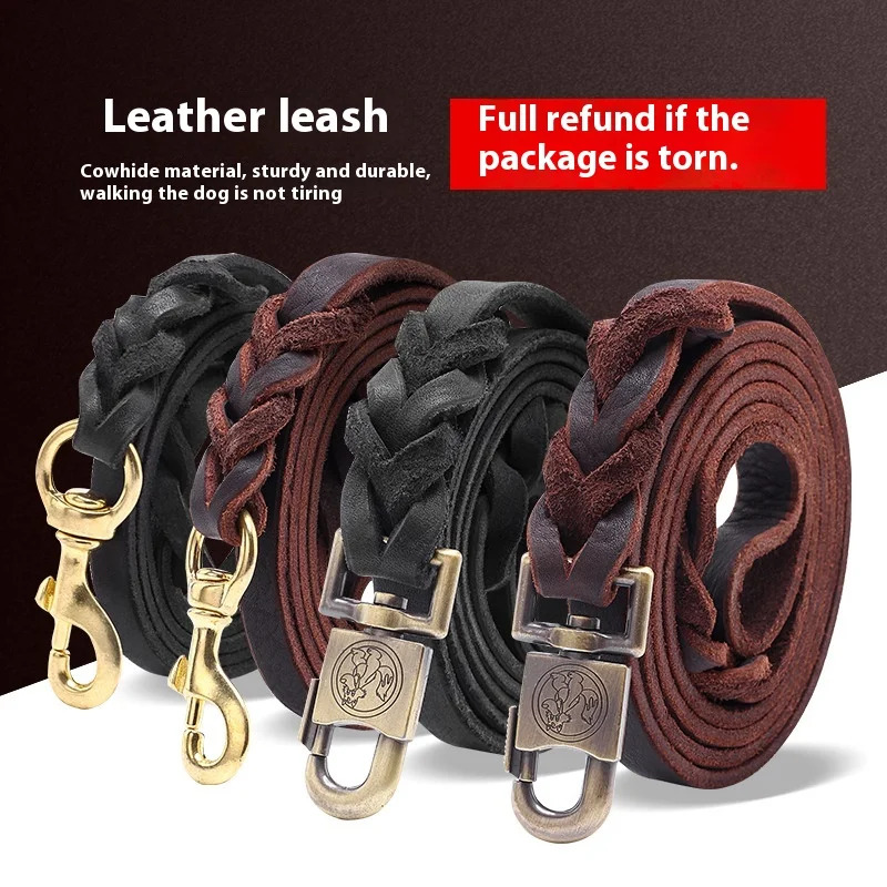 Echt lederen hondenriem - Trai - Leather Strap Quick Release recensie en prijs