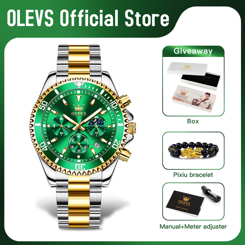 OLEVS 2870 Herenhorloge Topmer - Rolex Watch Submariner recensie en prijs