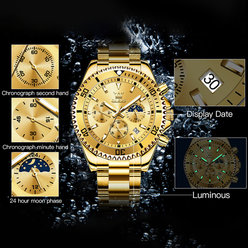 OLEVS 2870 Herenhorloge Topmer - Rolex Watch Submariner recensie en prijs