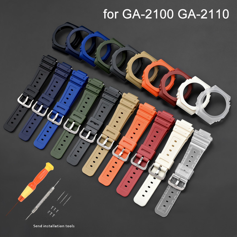 Rubberen horlogeband, kast en  - Casio Watch G-Shock Ga-2100 recensie en prijs